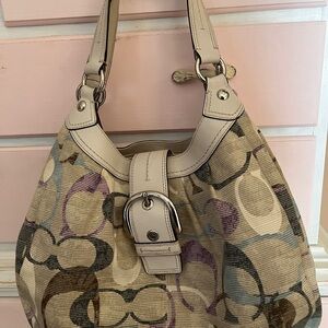 Coach Beige and Brown Women's Bag